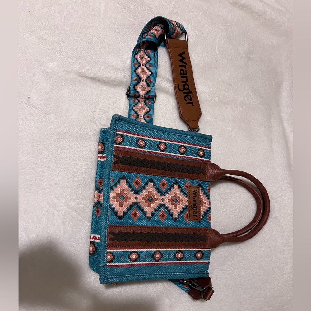 Western Style Wrangler Hand Bag with original guitar strap handle